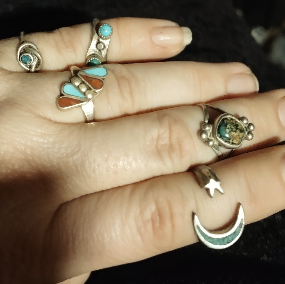 LOT OF 5 RINGS: MEXICAN 925